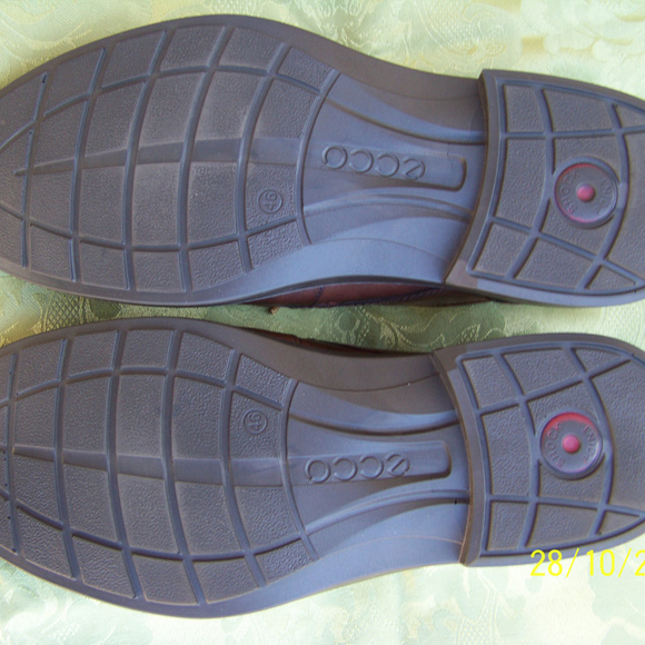 Ecco Atlanta Plain Toe Brown Leather Oxford 46 - Picture 4 of 8